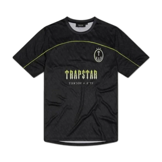 TRAPSTAR T FOOTBALL JERSEY - BLACK/LIME