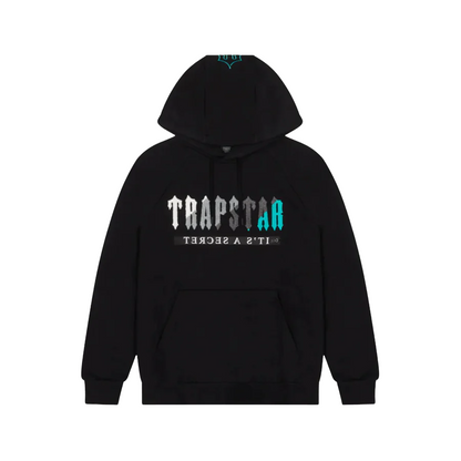 Trapstar Chenille Decoded 2.0 Hooded Tracksuit - Black/Teal