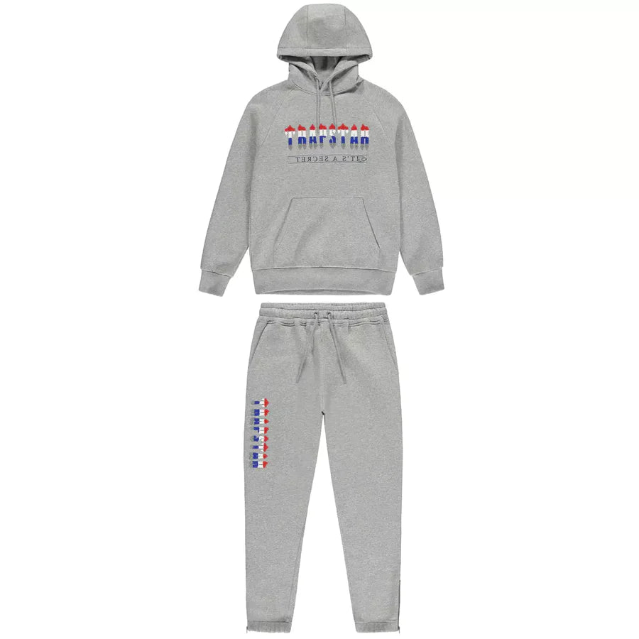 Trapstar Chenille Decoded 2.0 Hooded Tracksuit - Grey Revolution Edition