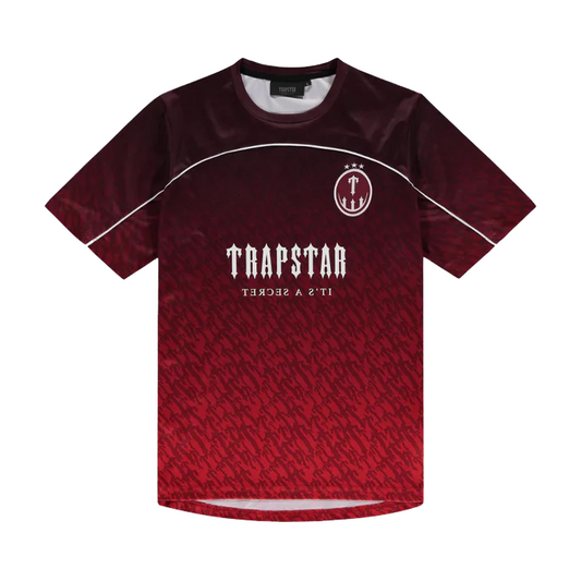 TRAPSTAR T FOOTBALL JERSEY - RED/BLACK