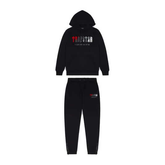 Trapstar Chenille Decoded Tracksuit - Red/Black