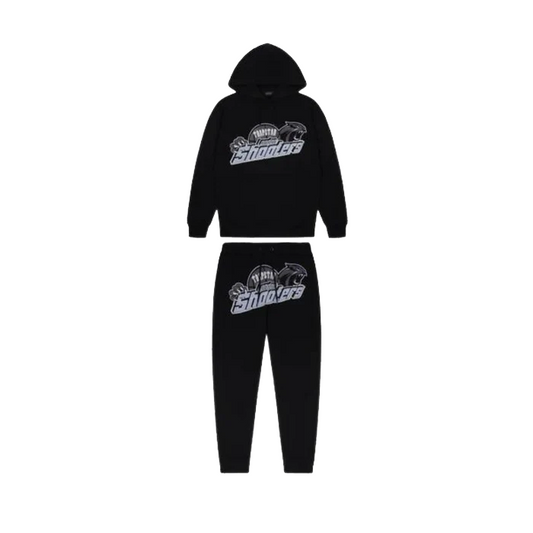 Trapstar London Shooters Tracksuit - Black and Sky Blue
