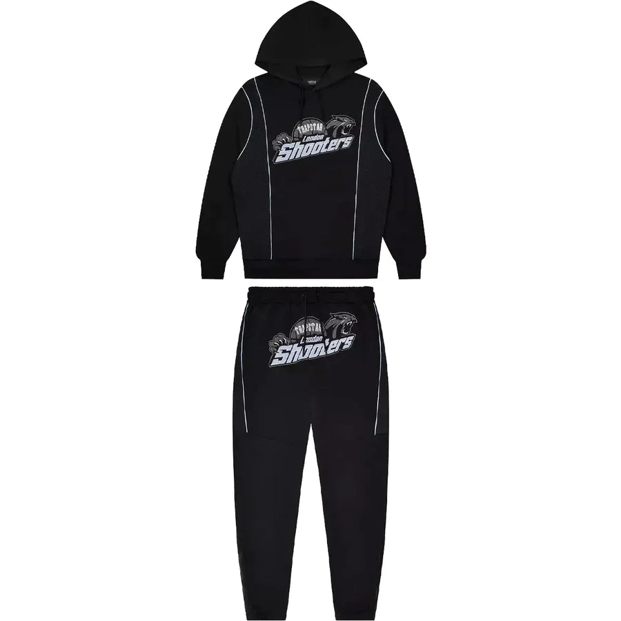 Trapstar Technical Shooters Tracksuit - Black/Sky Blue