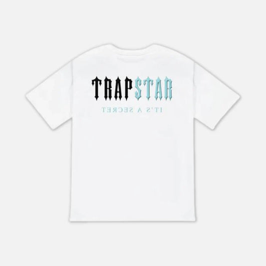 TRAPSTAR DECODED T-SHIRT - WHITE/TEAL