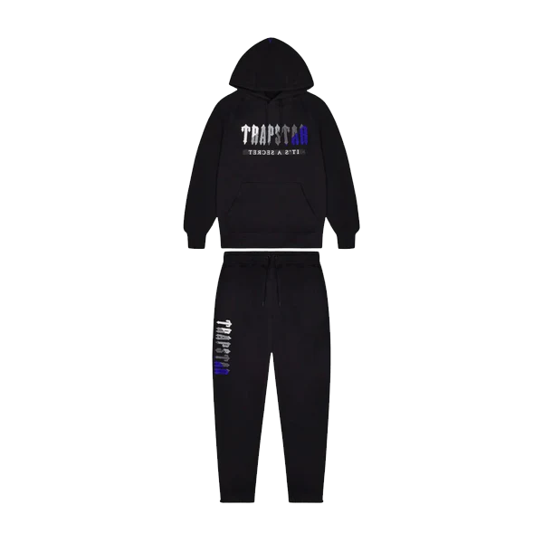 Trapstar Chenille Decoded 2.0 Tracksuit - Black/Dazzling Blue