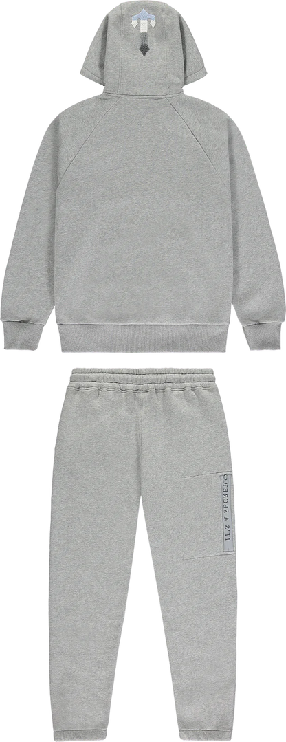 Trapstar Chenille Decoded 2.0 Hoodie Tracksuit - Grey/Ice Blue