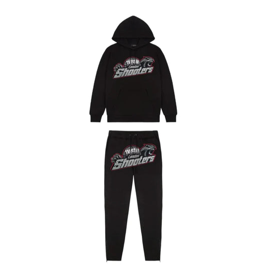 Trapstar London Shooters Tracksuit - Black and Red Ice