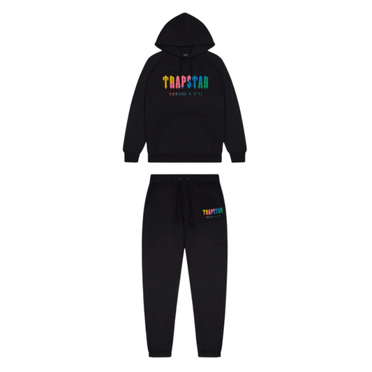 Trapstar Chenille Decoded Tracksuit - Black Candy