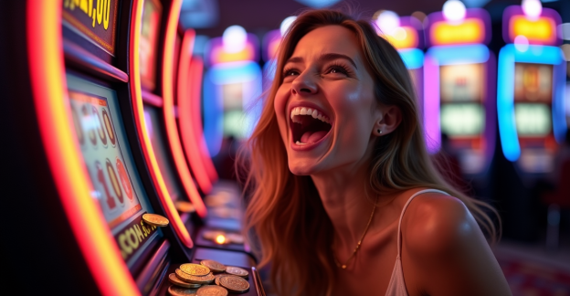 Pemain slot merayakan jackpot besar